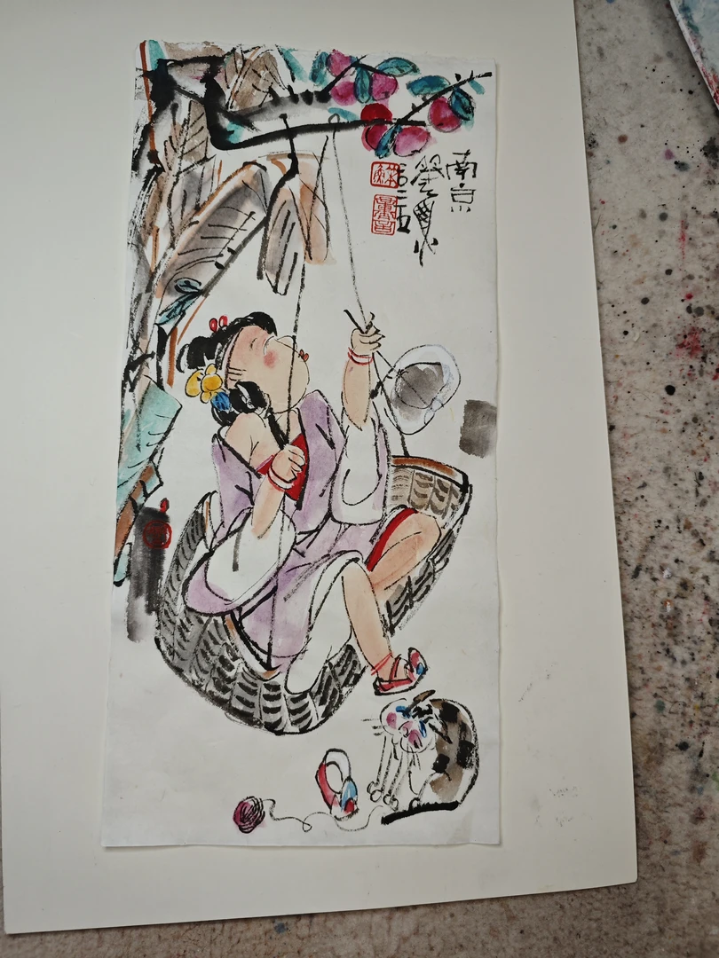 1直播间专用 2025画家笨鱼原创作品（下单请看购买详情）