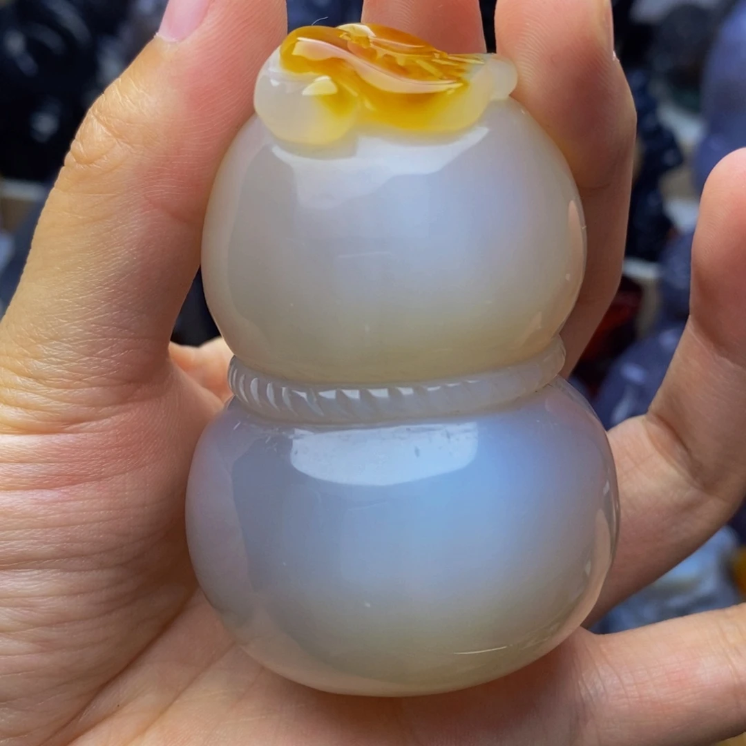 玛瑙/玉髓手把件未镶嵌