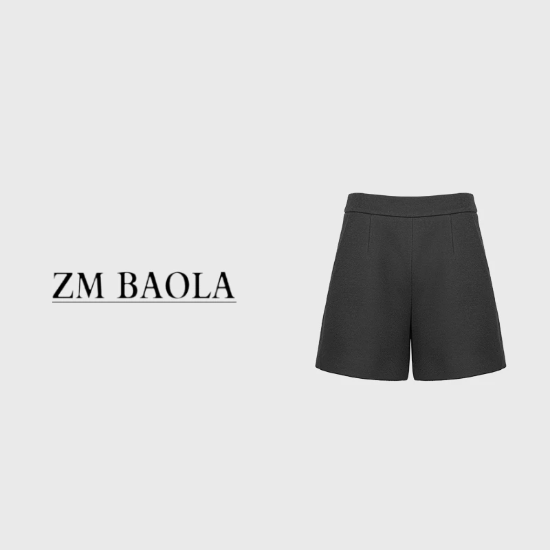 ZM BAOLA【欣悦-大言】绵羊毛 极简显瘦西装短裤BS6078-S3