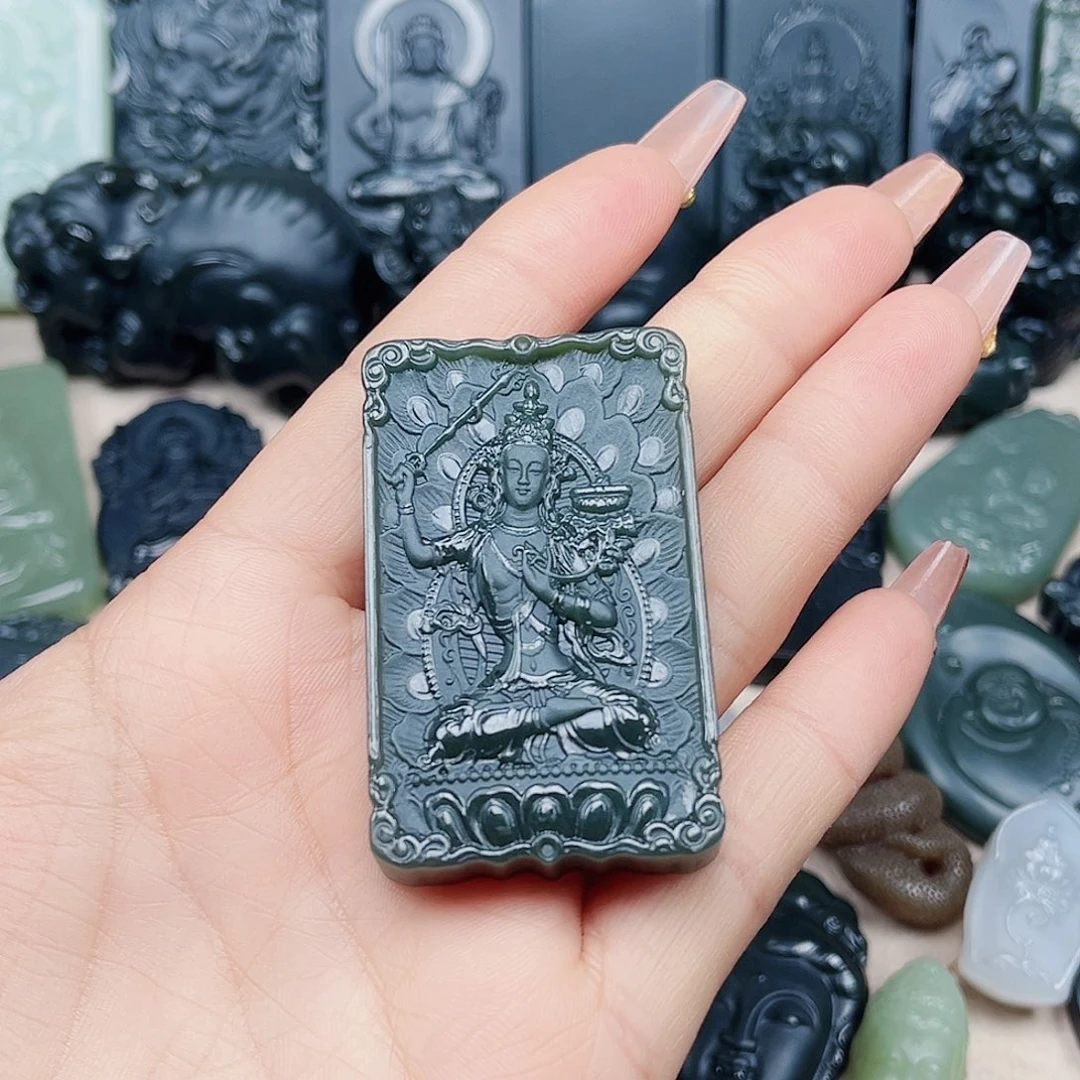 和田玉颈饰未镶嵌一****鱼