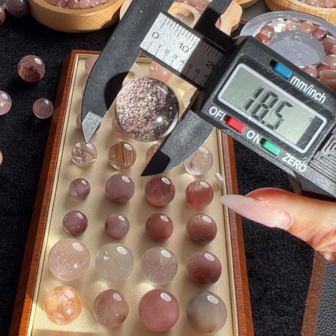 J***y未镶嵌手链水晶18.5m定制通孔不退不换