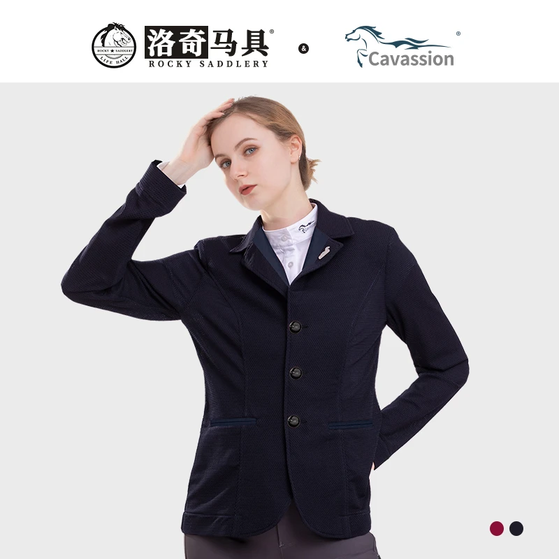 Cavassion夏季网眼骑士服女款骑士服马术竞技骑士服女外套8102528