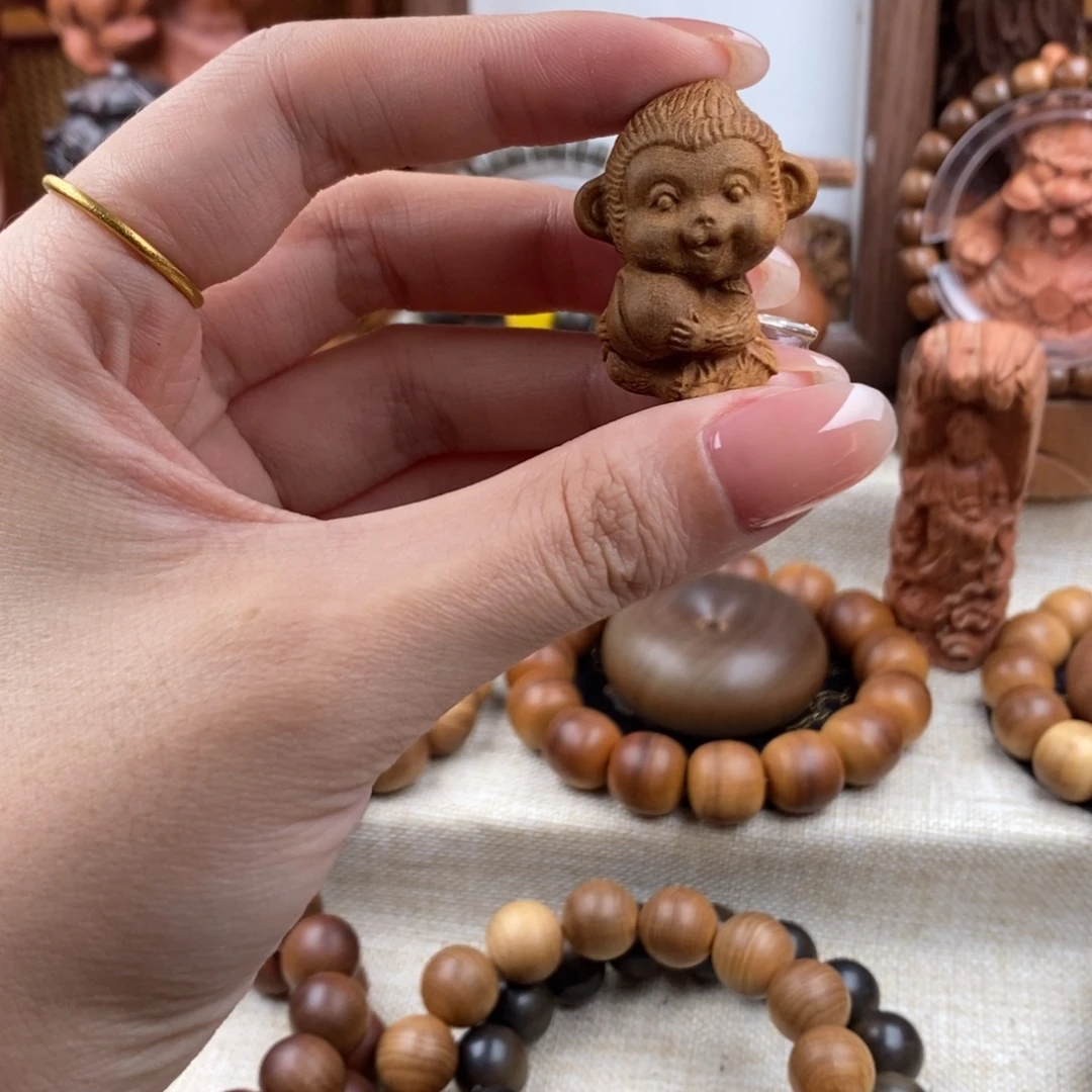 手串/手链檀香木迈索尔，老山檀香，猴子