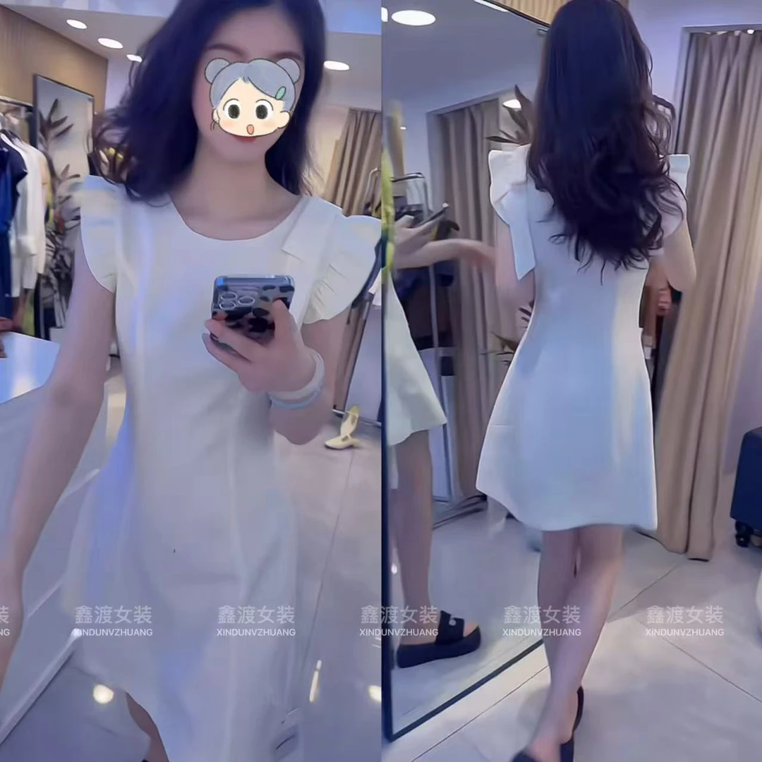 2025夏季新款时尚显瘦气质女士网红洋气连衣裙百搭款D9600