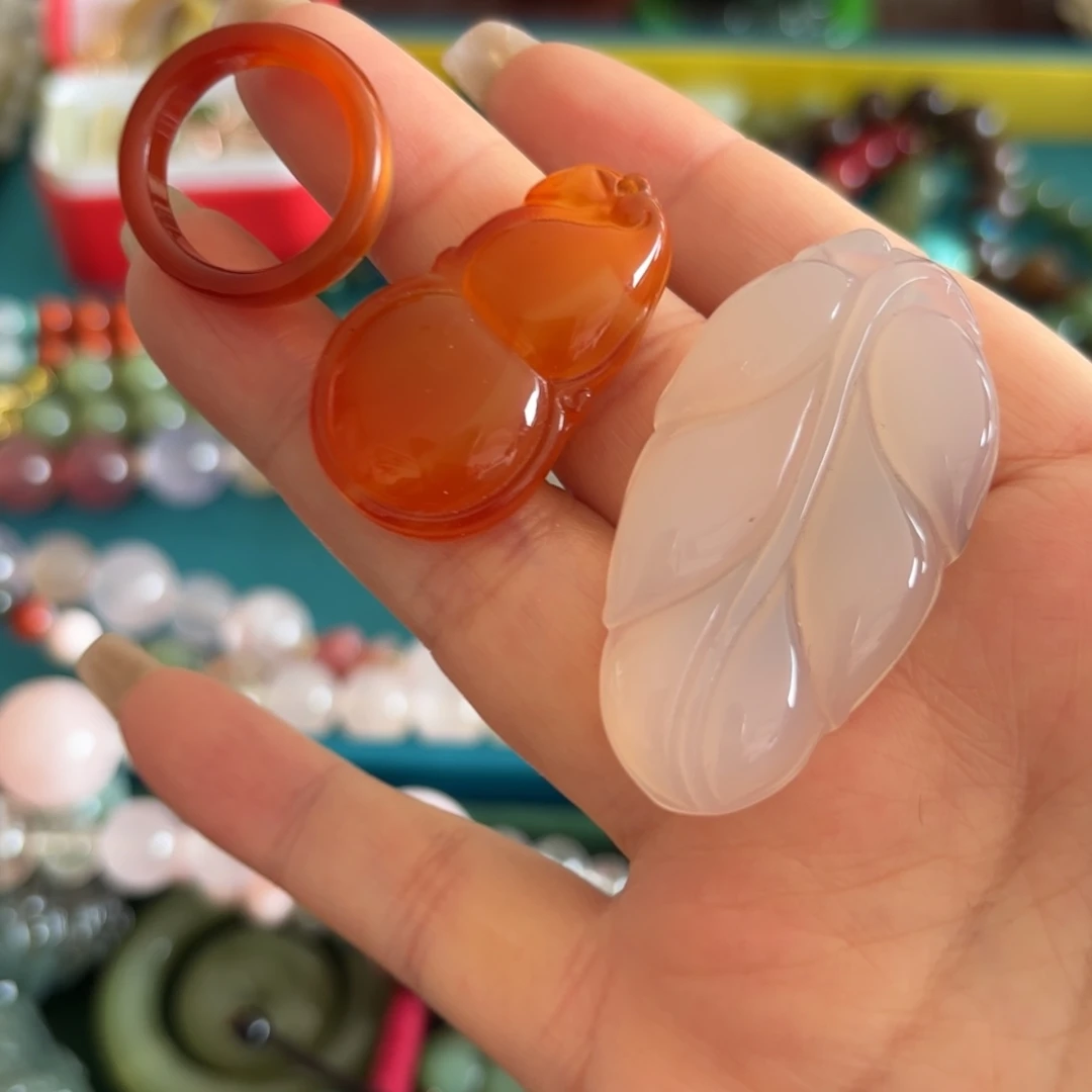 玛瑙/玉髓未镶嵌颈饰打包