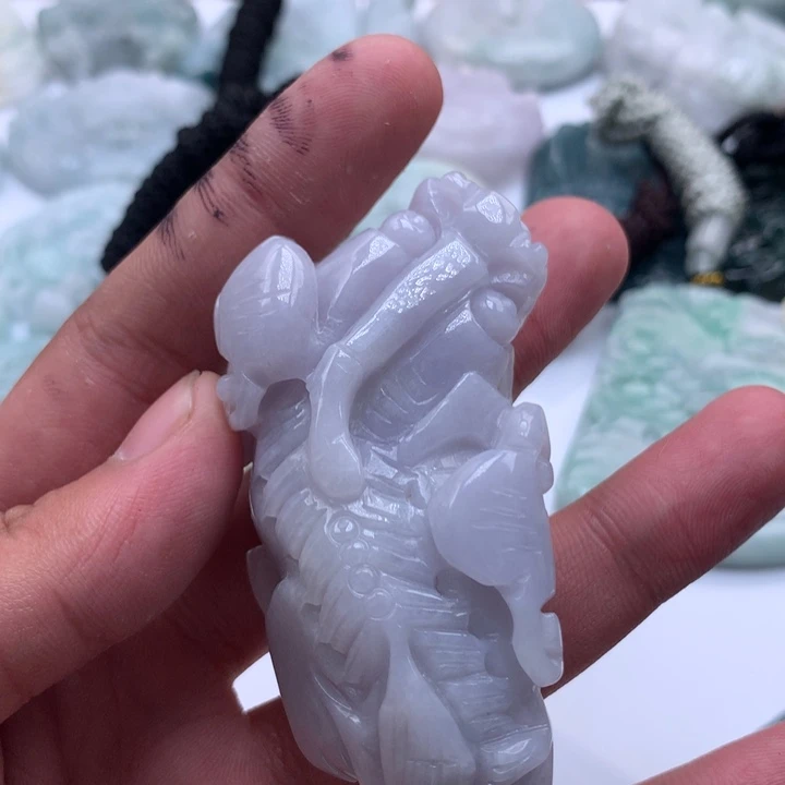 颈饰未镶嵌翡翠保真天然a货翡翠