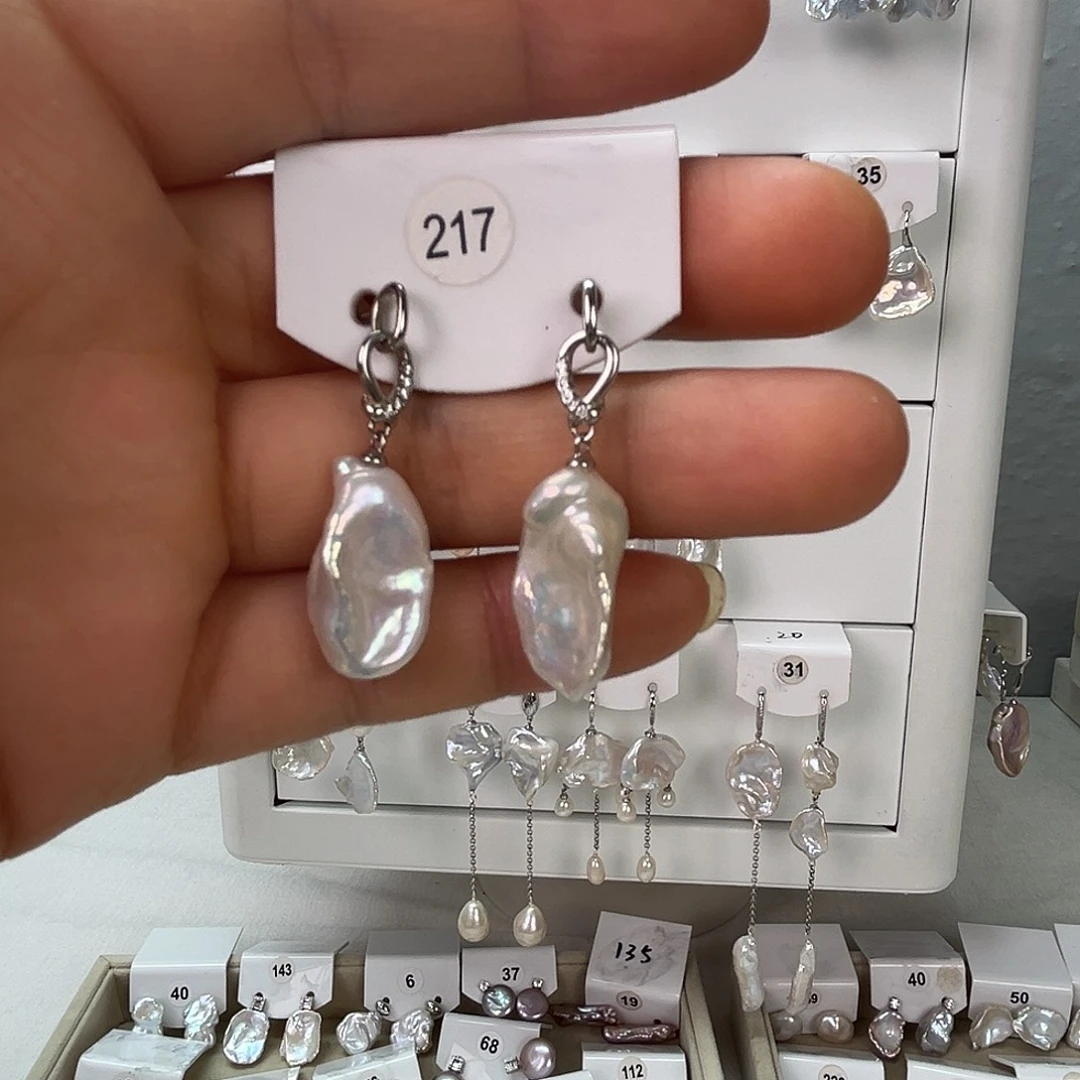 珍***珠非金属925银无淡水217