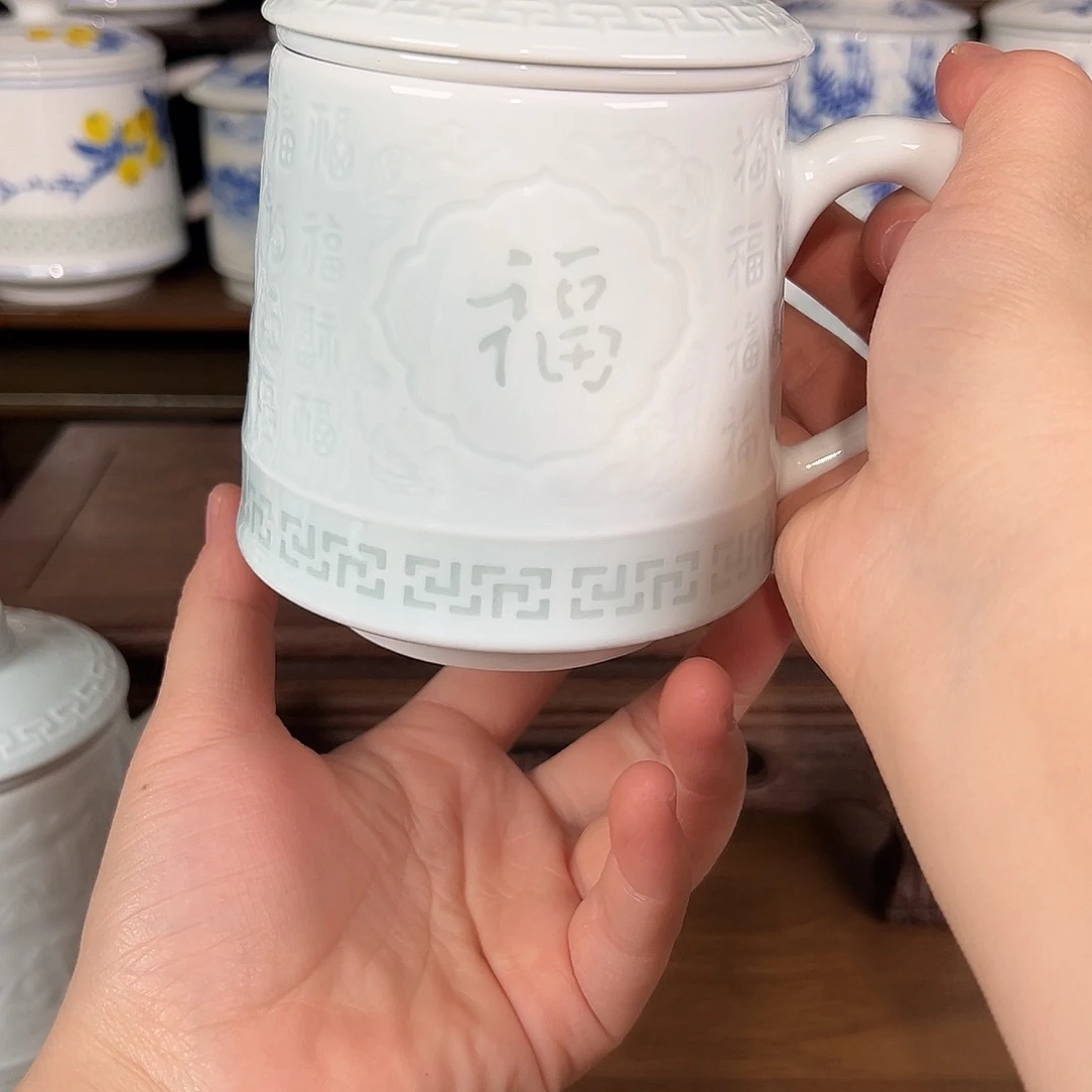 景德镇高温陶瓷办公杯