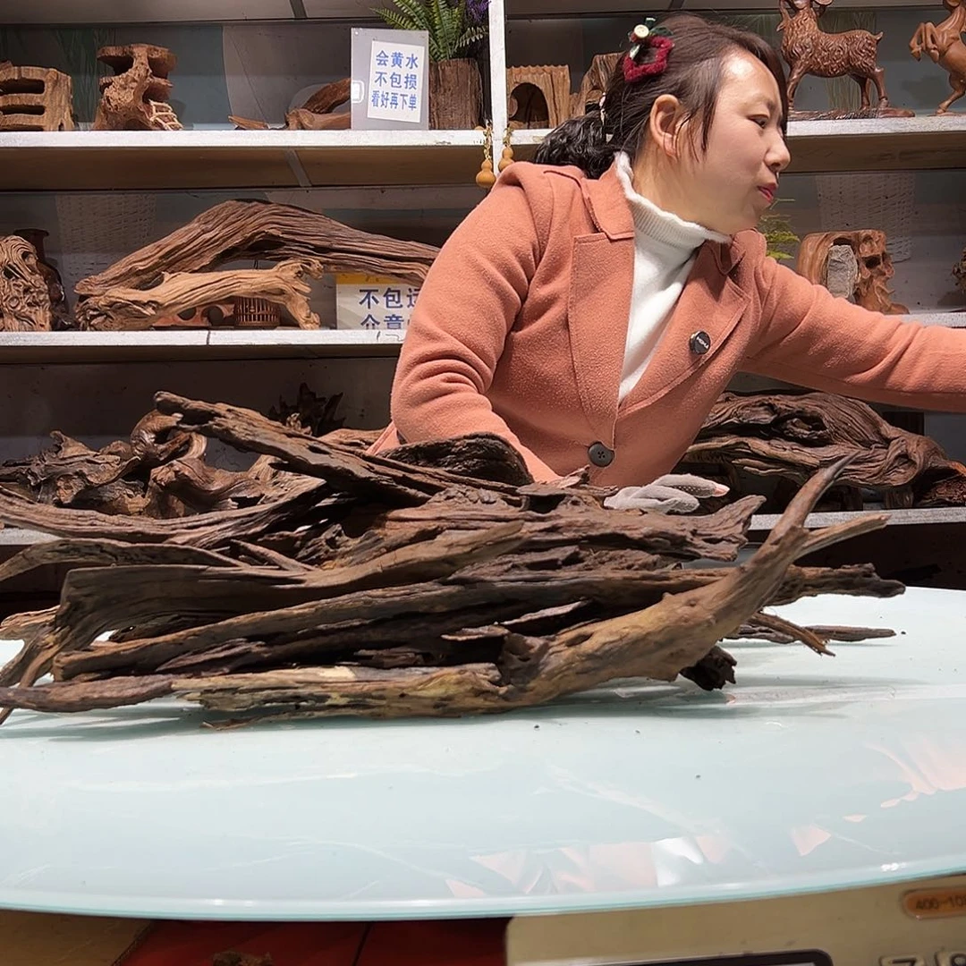 紫砂镂空至**上紫柚枝条1477