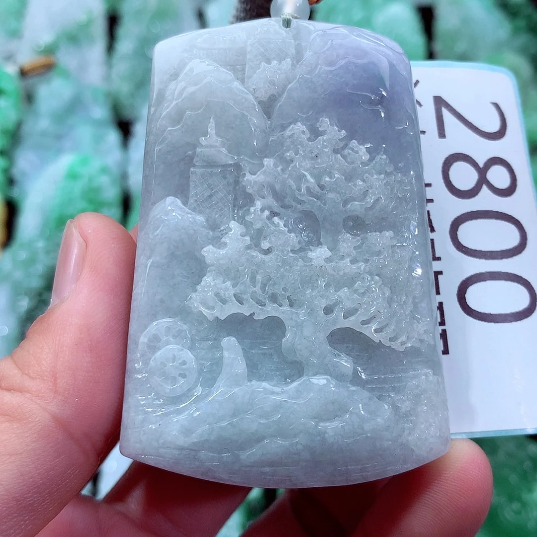 翡翠未镶嵌吊坠(不含链)