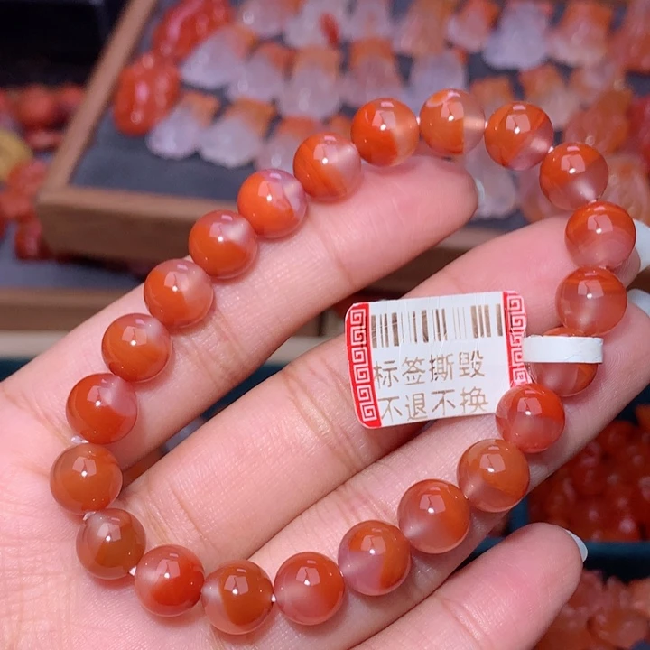 南红玛瑙未镶嵌南红聚宝盆手串