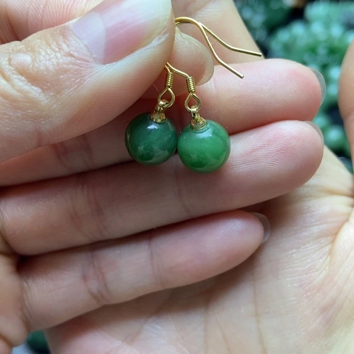 和田玉（碧玉）3耳饰未镶嵌