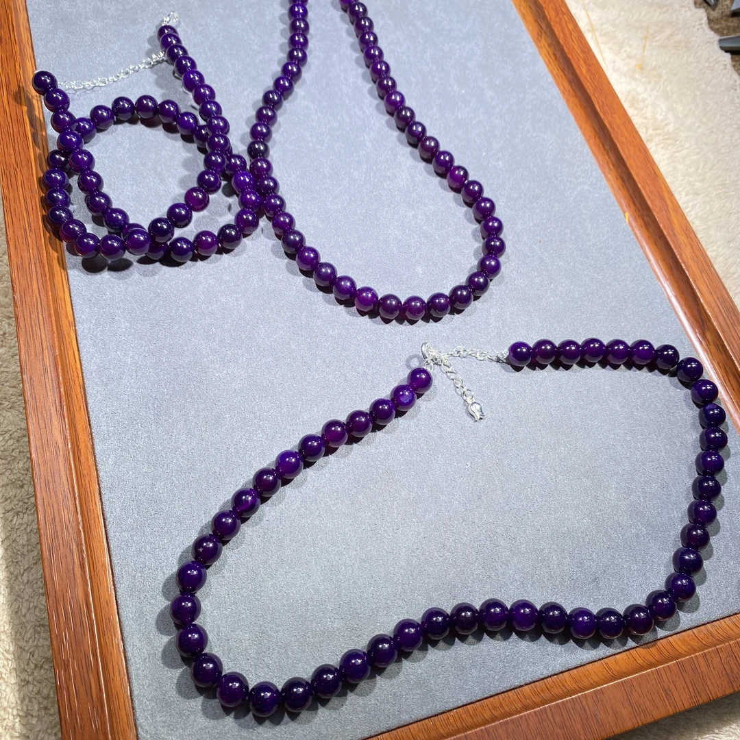 卡8mm玛瑙项链 多样性发其一【MN0060】