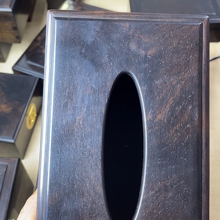 木浪***儿紫光檀收纳盒一物一拍