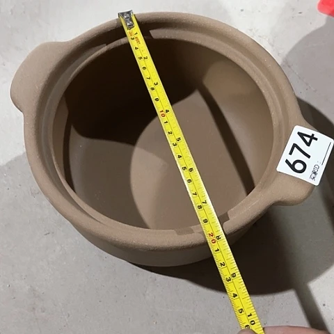 微瑕，明火，口径19高度9无盖变形