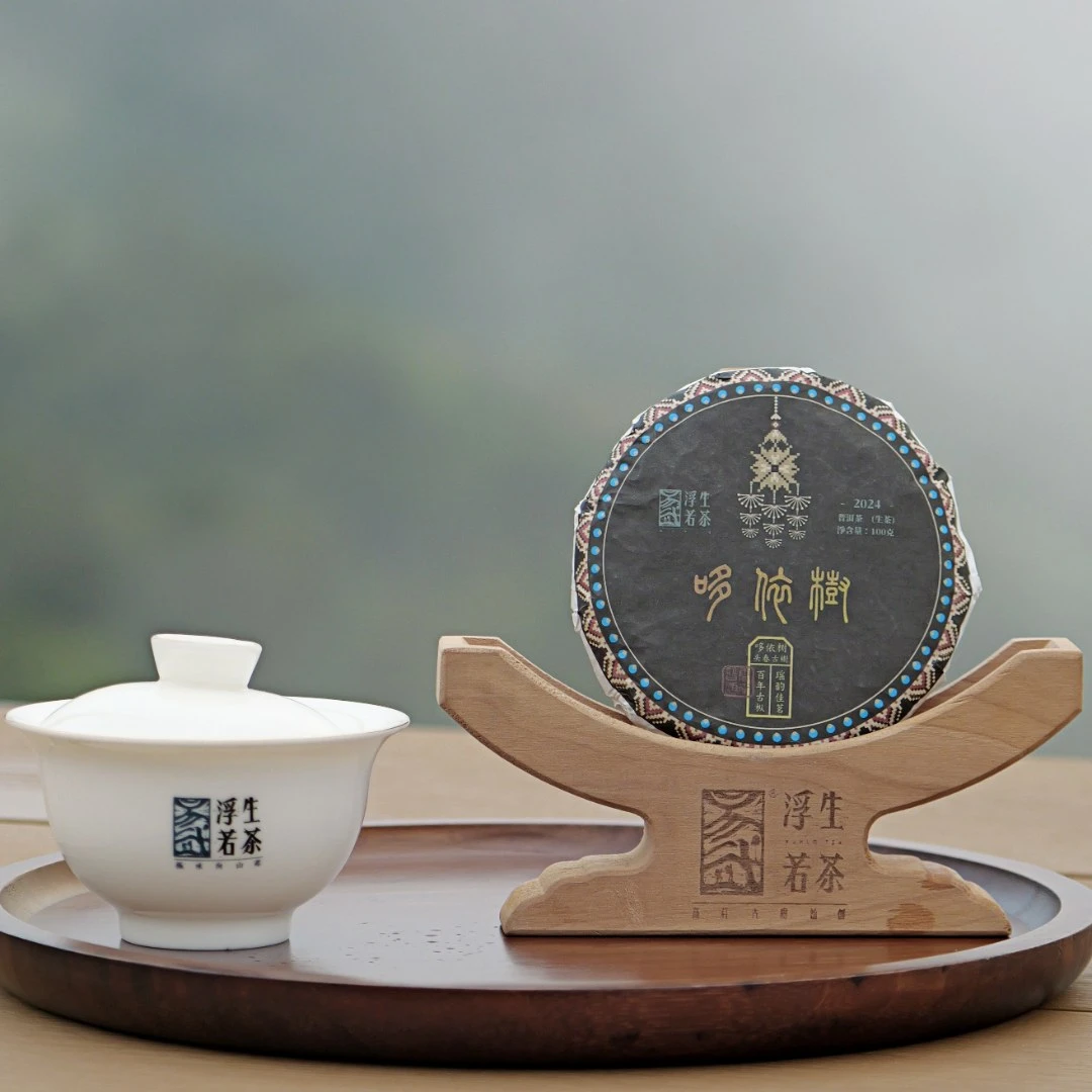 浮生若茶2024年头春哆依树古树普洱茶头春古树饼茶100克/饼
