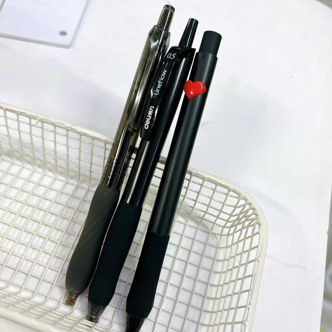 【黑墨/3支】B01黑武士DM857考试笔德尔施知心deli S60