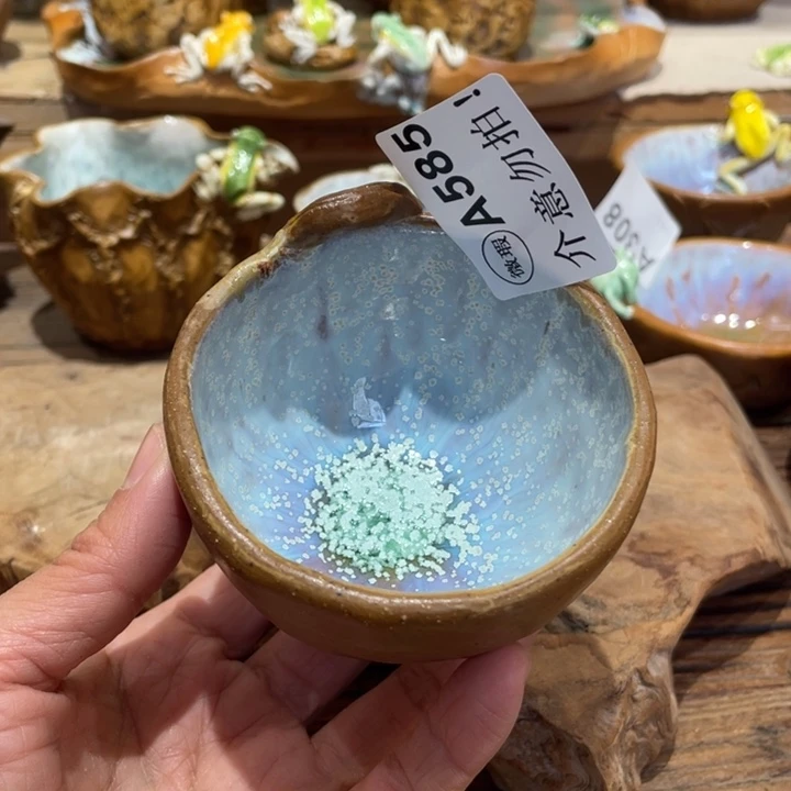 手工制作陶瓷茶具仿生茶杯