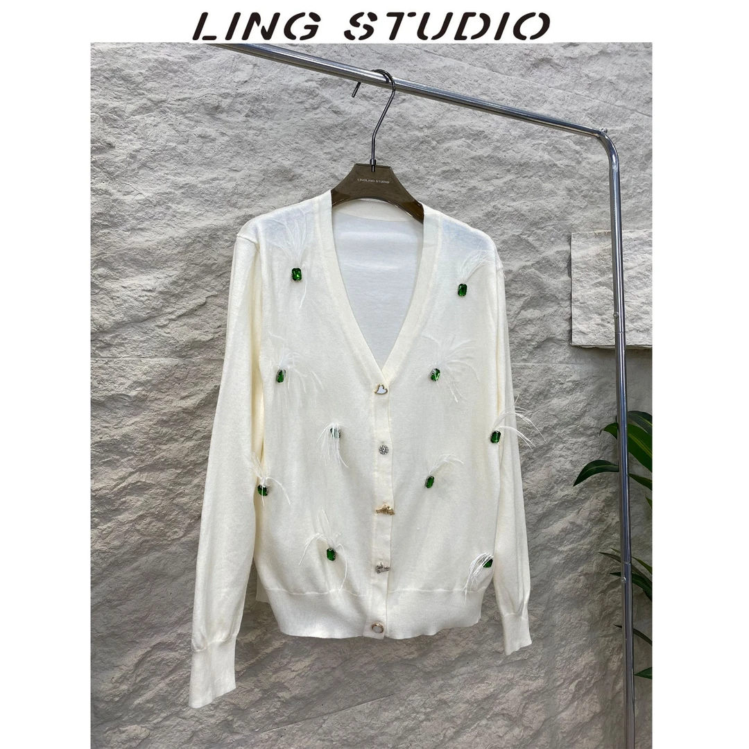 -零零『』2024春季时尚小香风开衫毛衣3081502