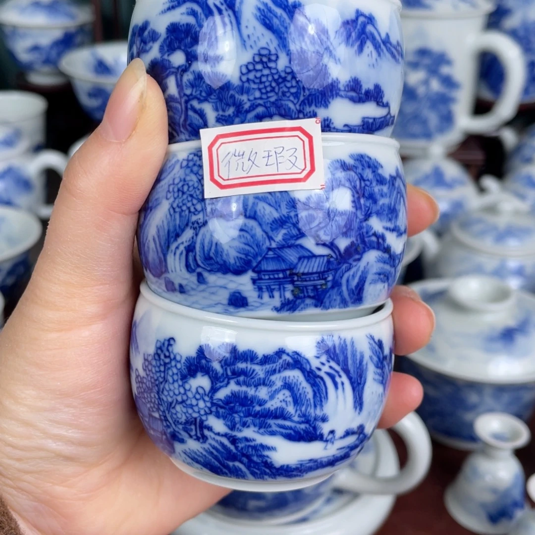 陶手工手绘青花，青花