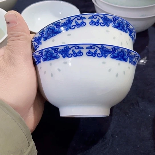 景德镇瓷器精品青花碗2个