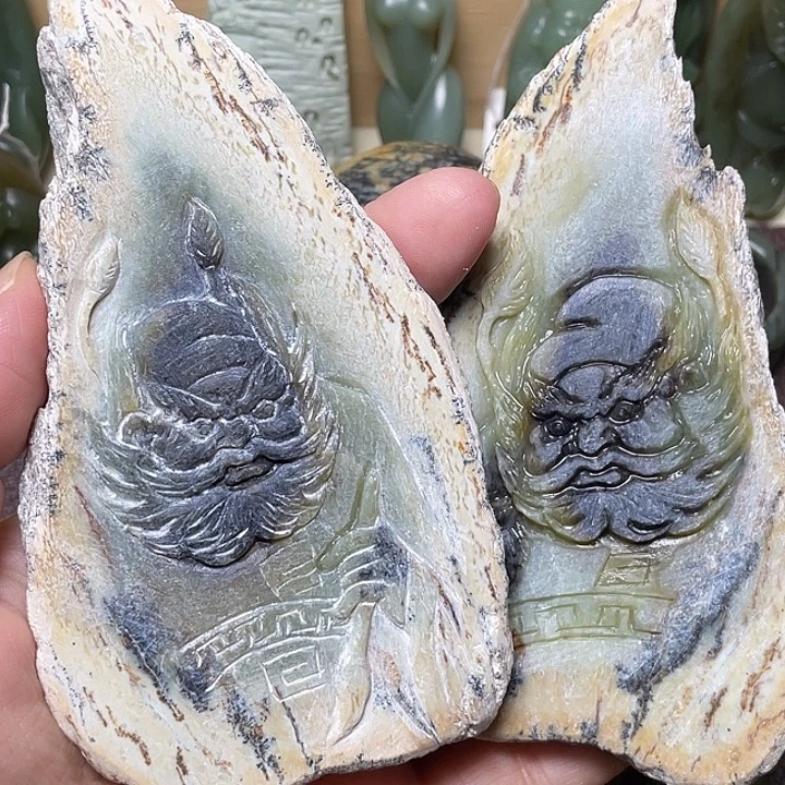 酌***量岫岩河磨玉（透闪石质玉）未镶嵌颈饰