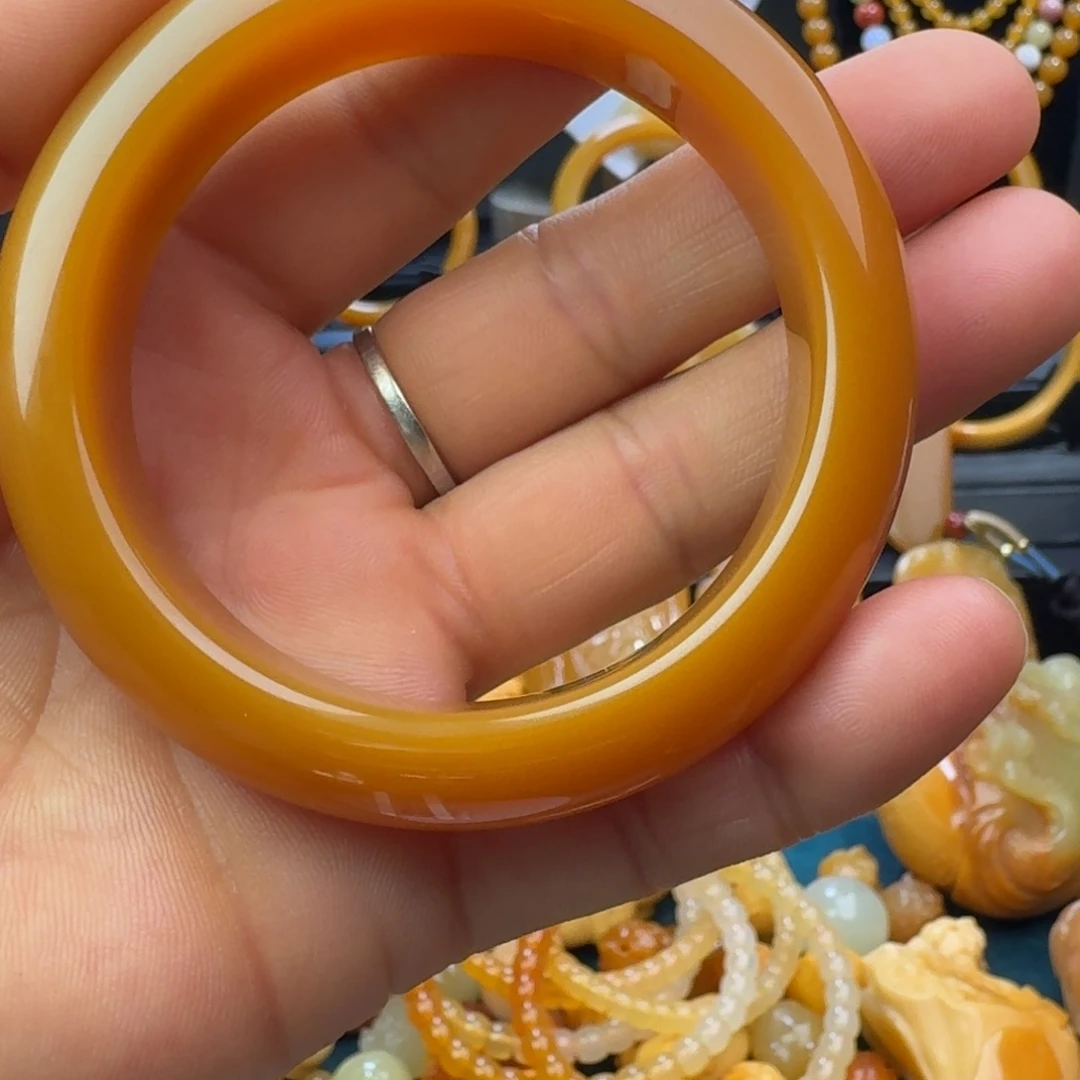 文***〜颈饰合金石英质玉（缅黄）