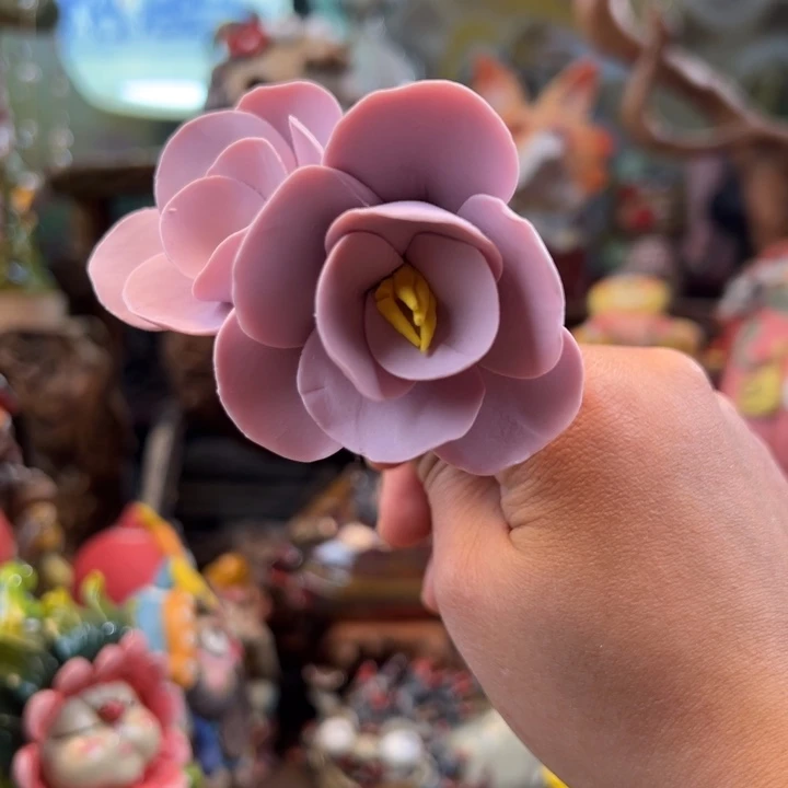 陶摆件小镇青花每日有新品