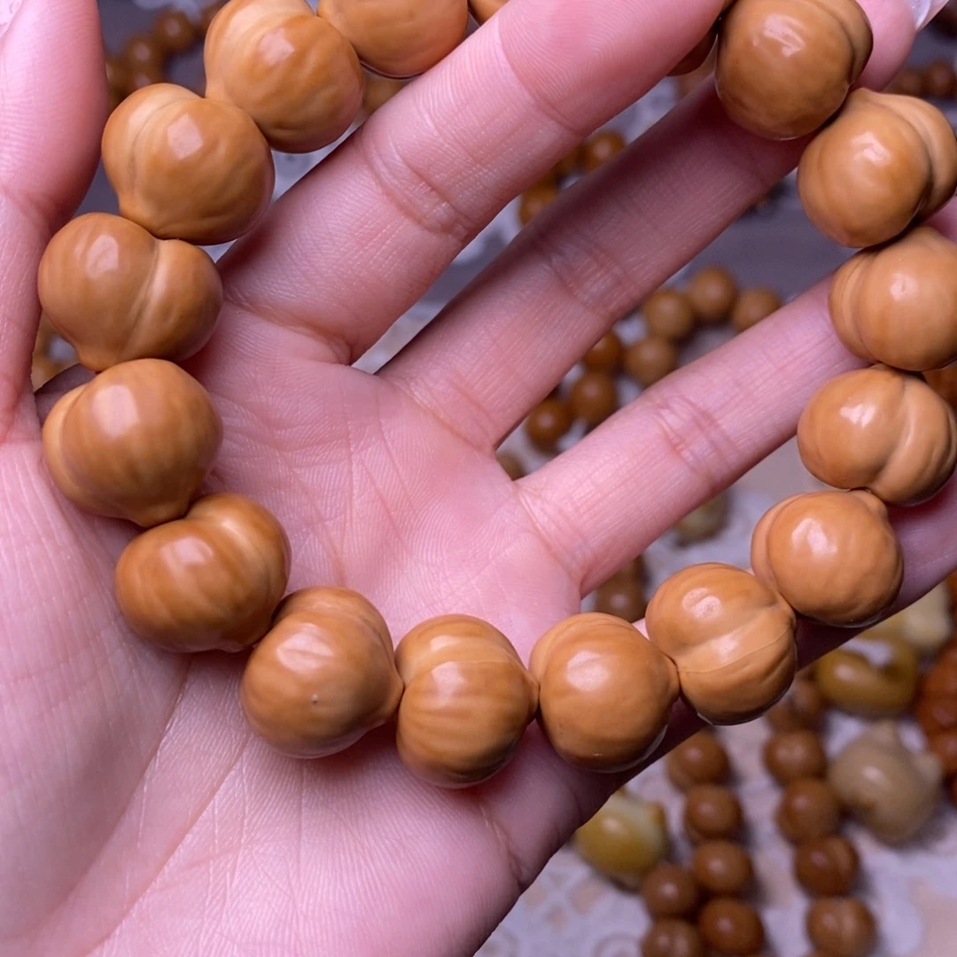 把件猴头核桃屁桃手串16