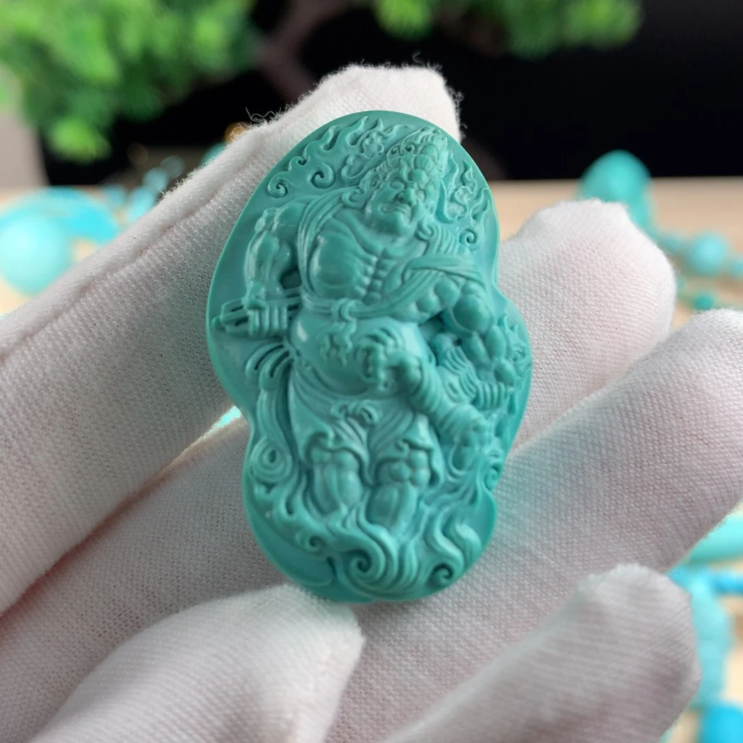绿松石不动明王未镶嵌