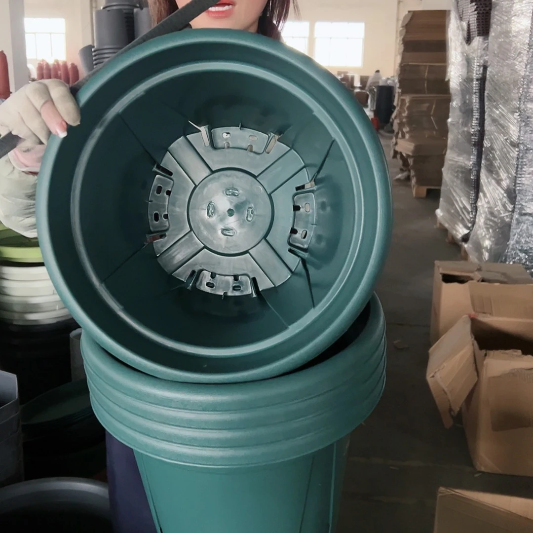 树脂青山控根盆7#墨绿色5个无托