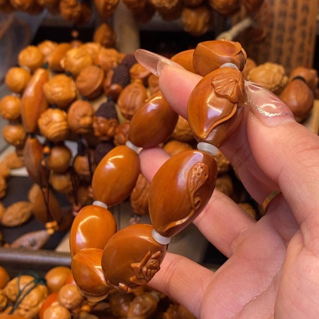 橄榄核手串/手链鸟语花香