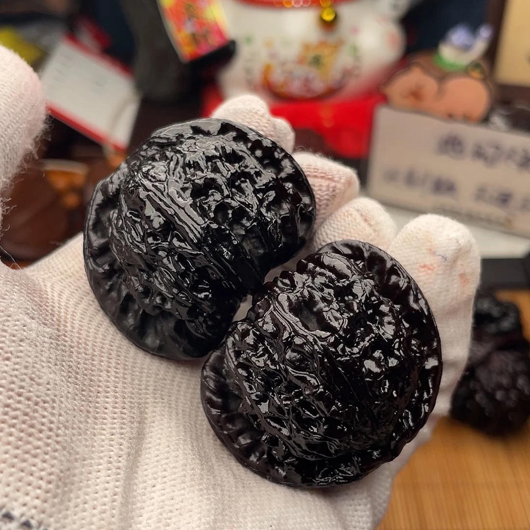 吊坠文玩核桃44黑狮子