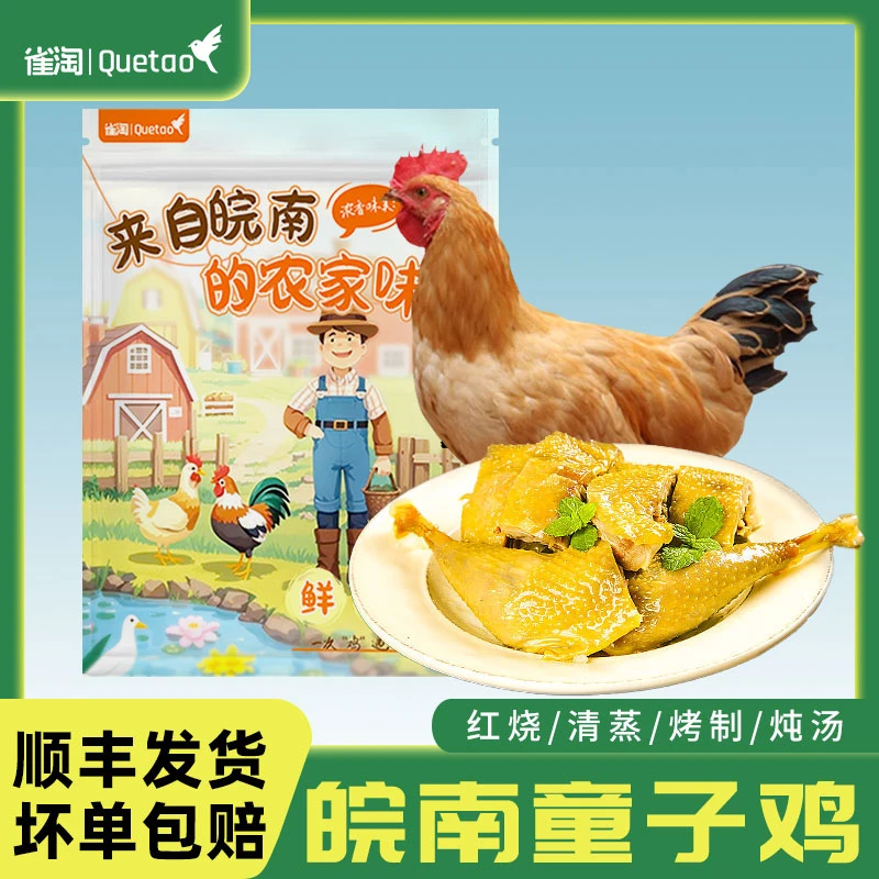 雀淘  童子鸡 650-800g/只*3只