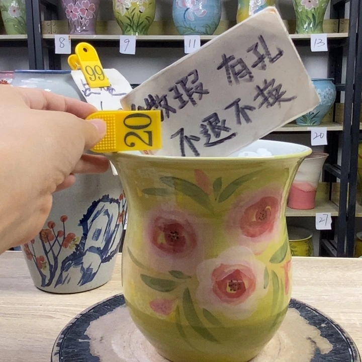 景德镇高温陶瓷花盆