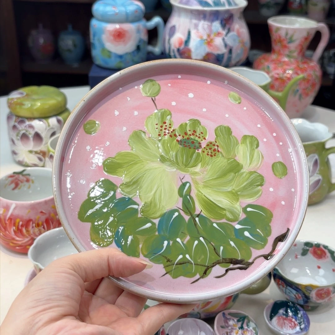 景德镇手绘高温釉下彩陶瓷茶具