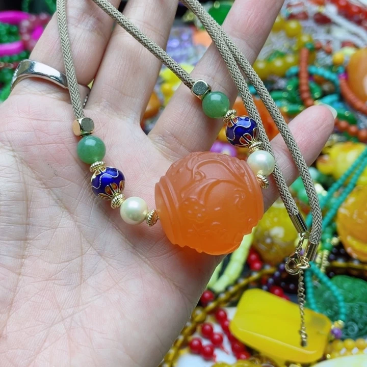 树脂制品圆*儿93号锁骨链