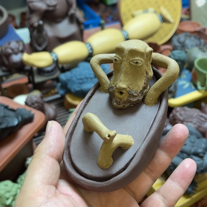 紫砂茶宠紫砂瑕疵