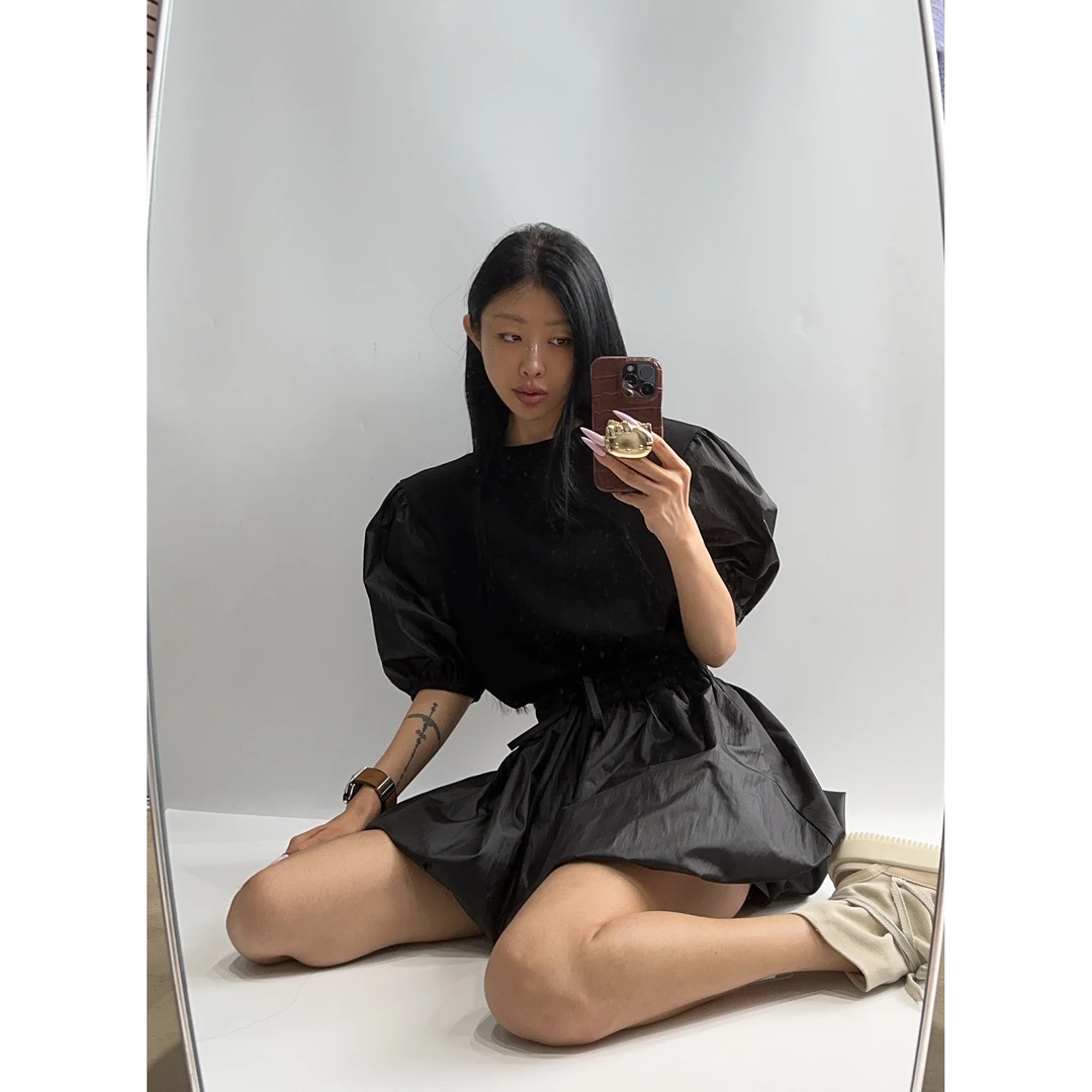 20619（定制NO退NO换）轻薄蓬蓬裙减龄芭蕾风套装