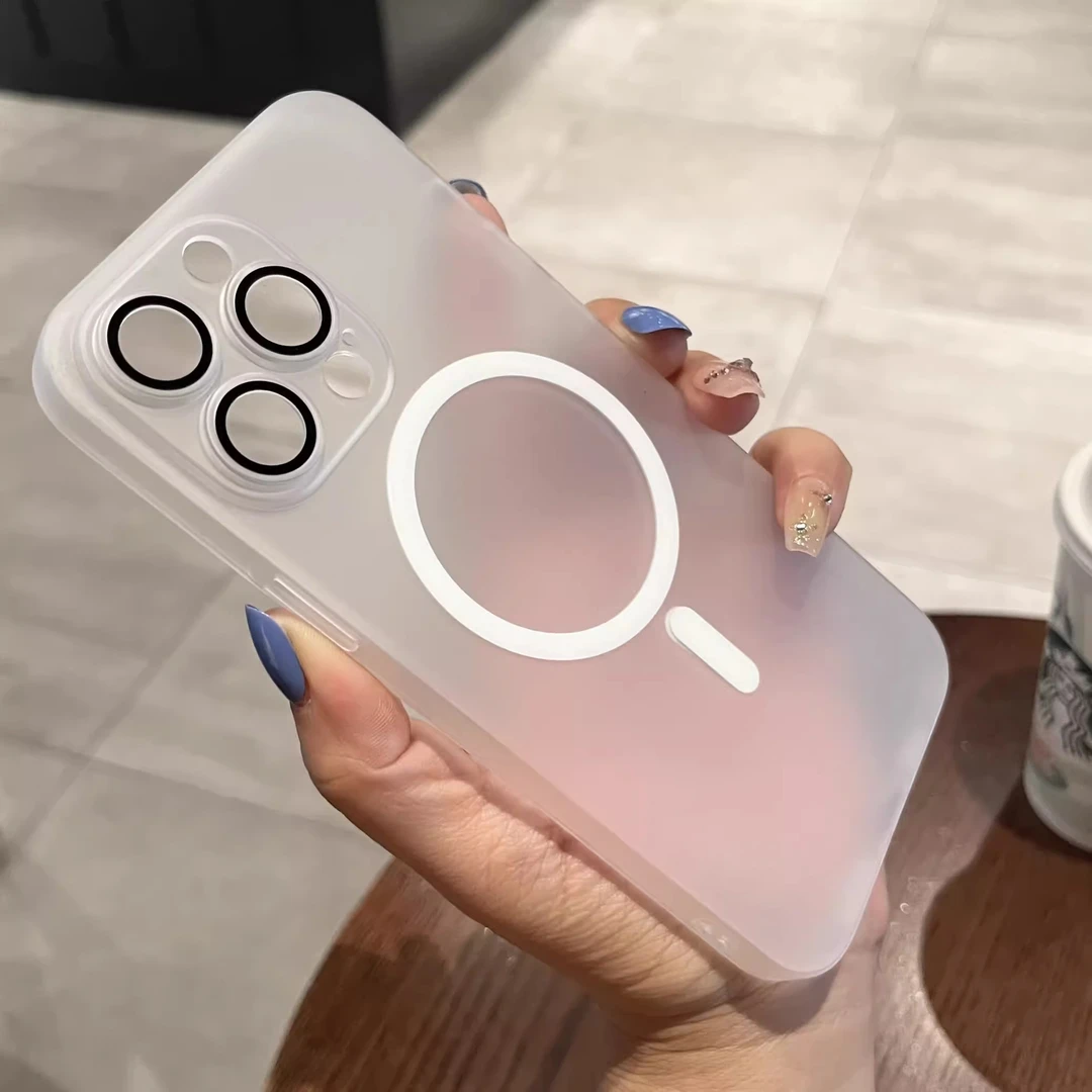 适用于iPhone16pro手机壳磁吸苹果15promax带镜头膜15/14/13简约