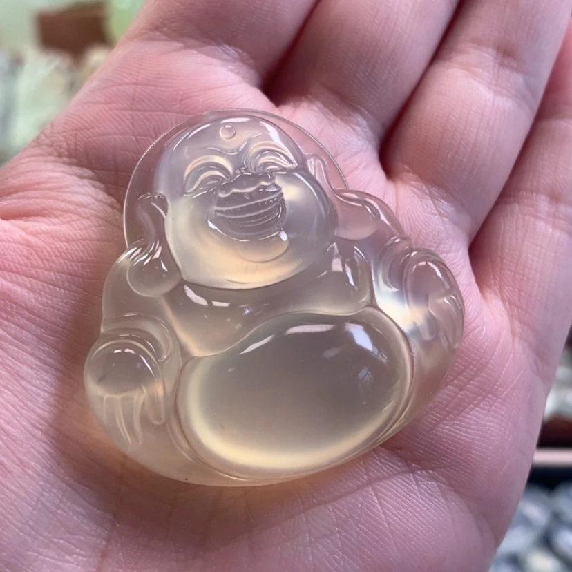 【闪购商品】蛇纹石玉未镶嵌颈饰人**的