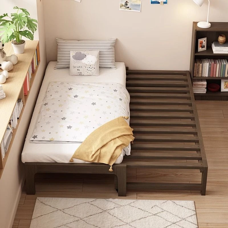 抽拉床全实木可伸缩床小户型家用客厅卧室侧拉沙发床榻榻米折叠床