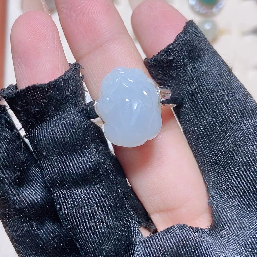 未镶嵌戒圈翡翠07