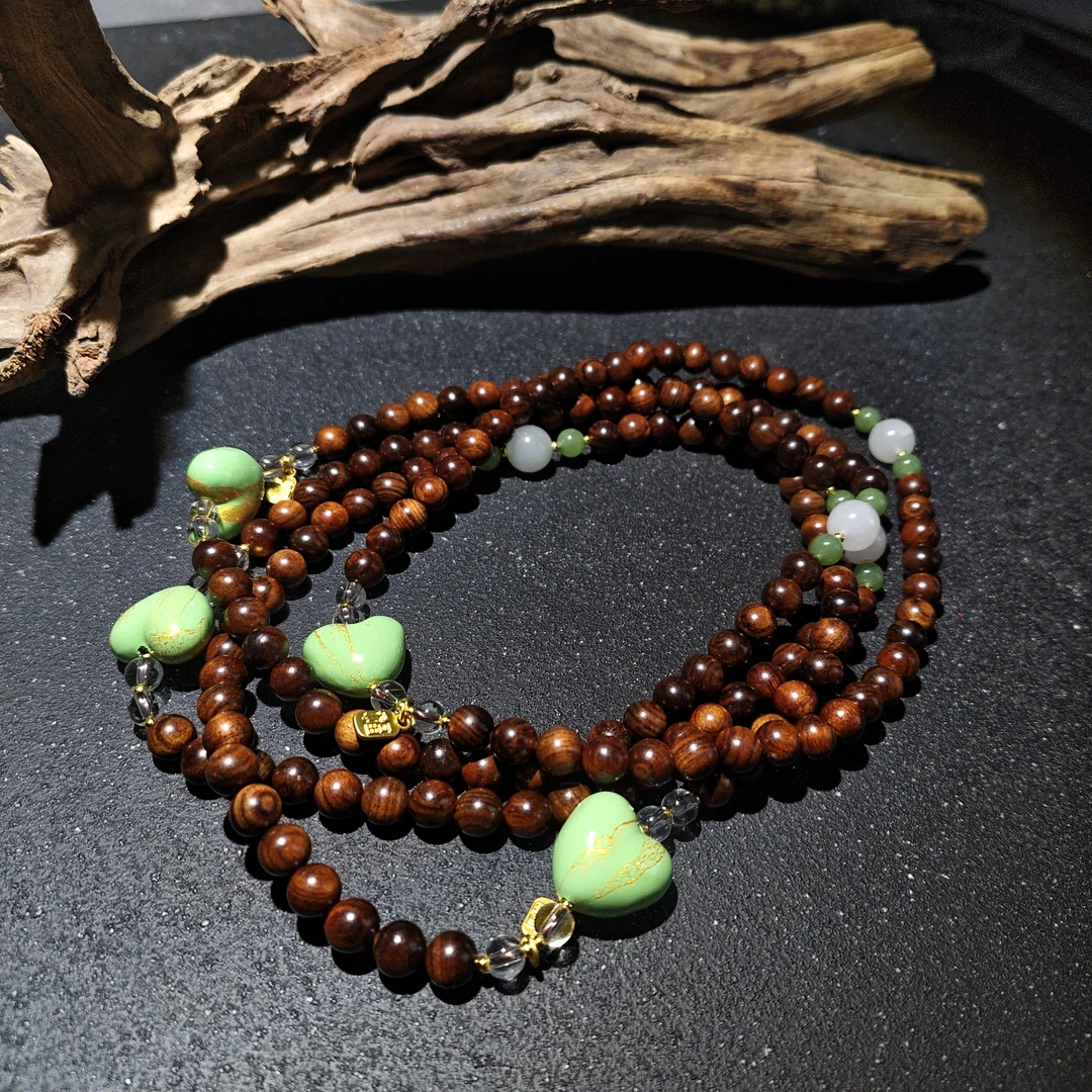 【黑胖珠宝】H0962沉香挂链多样性发其一