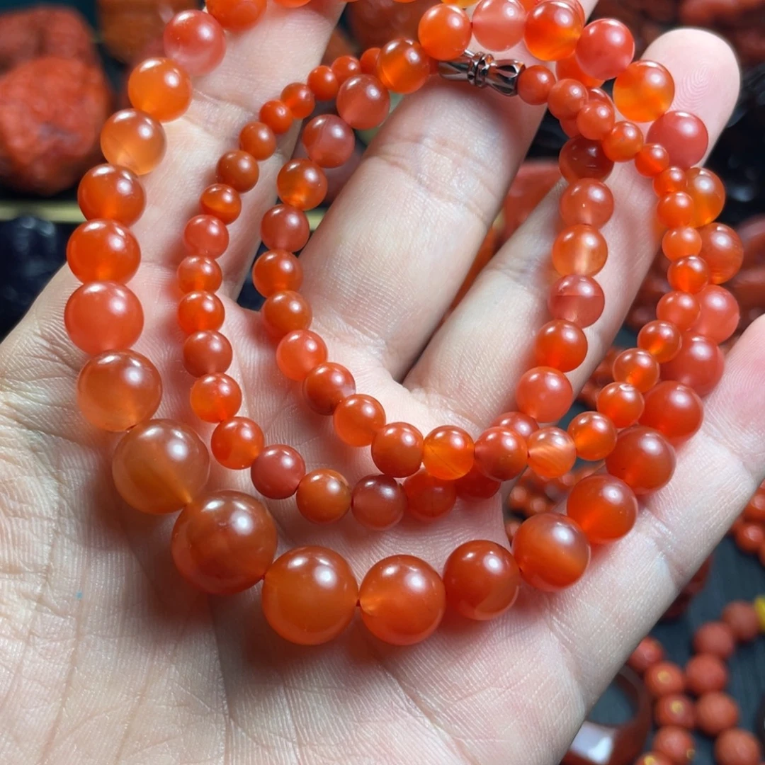 南红玛瑙串未镶嵌