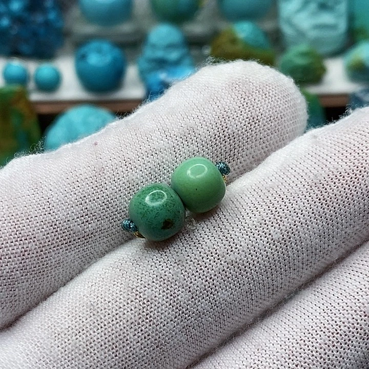 绿松石未镶嵌天然原矿 地大质检