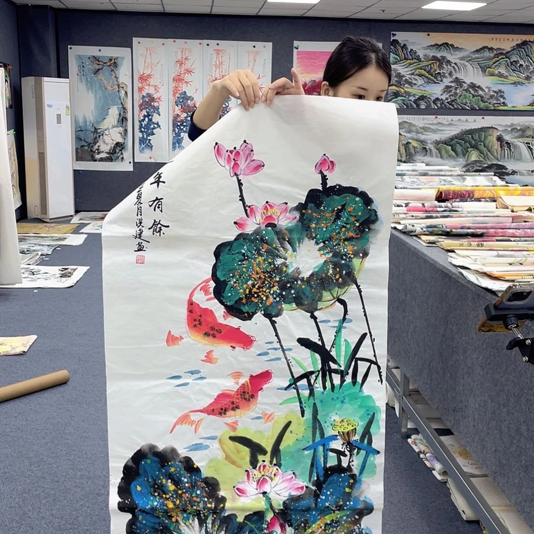 国画作品小姐姐放漏…