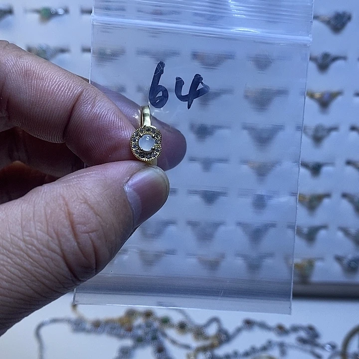 银S925镶嵌戒指翡翠戒指