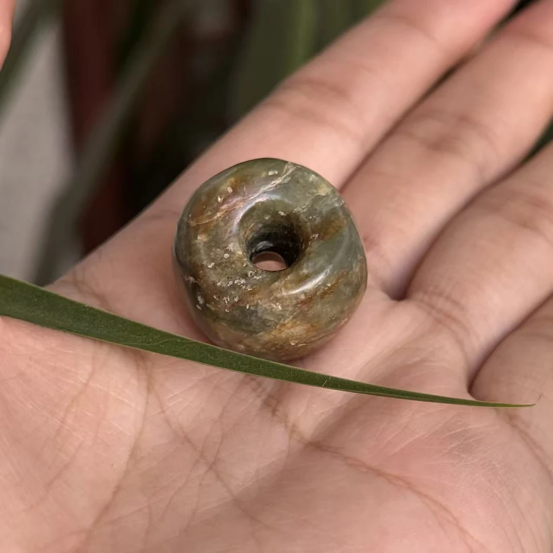 非金属大理石吊坠 圆珠配饰吊坠复古珠子