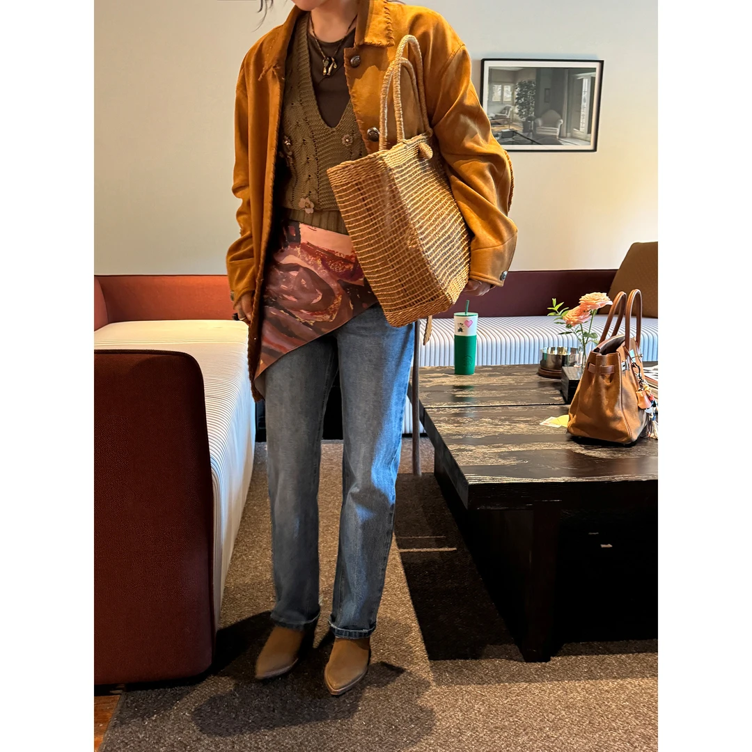 WXLSTUDIO 显瘦神裤 土耳其进口丹宁牛仔裤女2025新款九分直筒裤